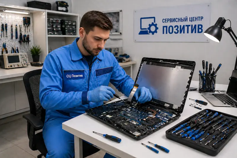 Замена шлейфа матрицы ноутбука в Апрелевке