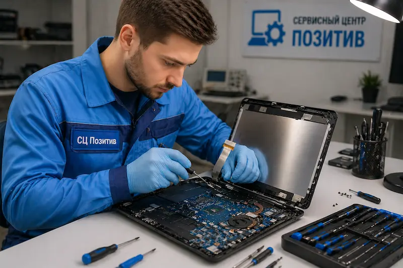 Ремонт шлейфа матрицы ноутбука в Апрелевке