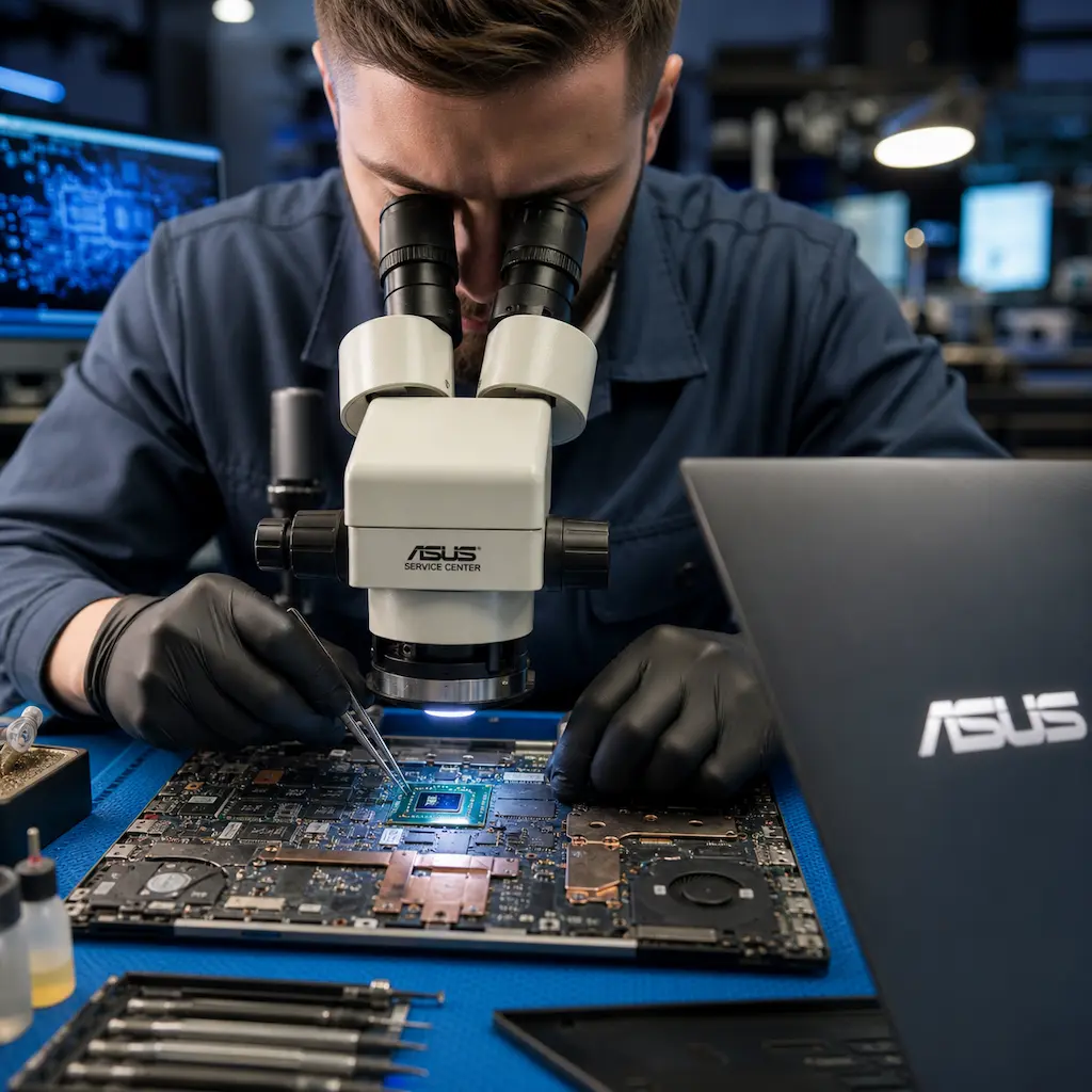 Замена видеокарты ноутбука Asus в Апрелевке