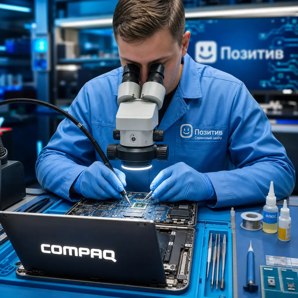Замена видеокарты ноутбука Compaq в Апрелевке