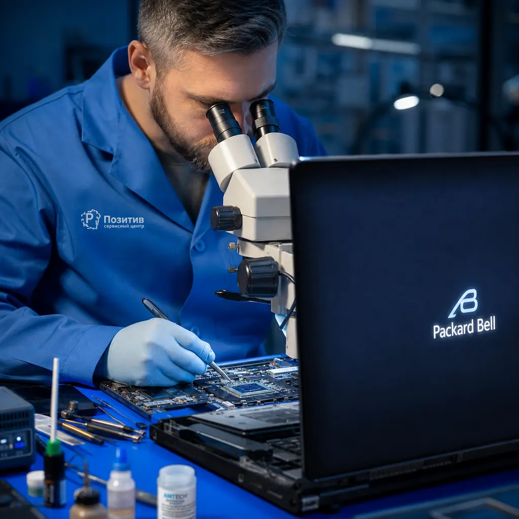 Замена видеокарты ноутбука Packard Bell в Апрелевке