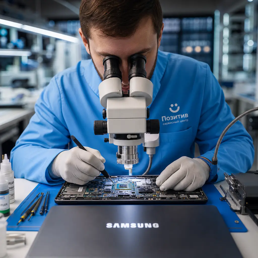 Замена видеокарты ноутбука Samsung в Апрелевке