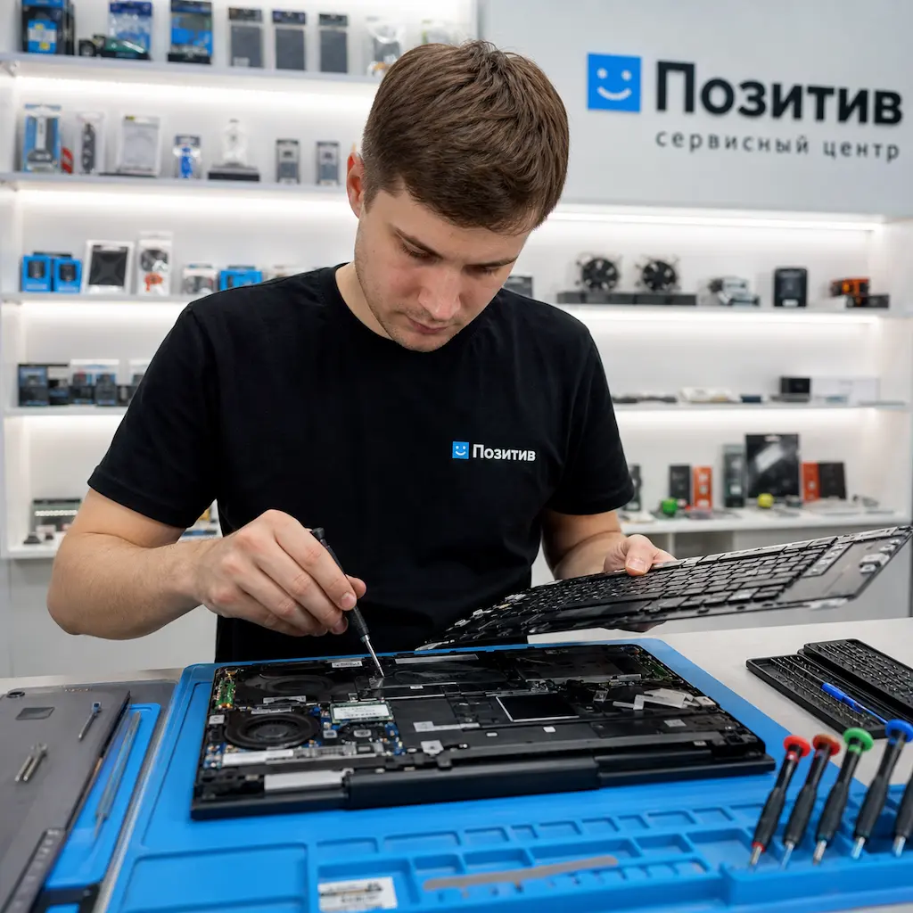 заменить клавиатуру на ноутбуке Samsung в Апрелевке