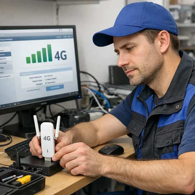 Настройка LTE модема в Апрелевке