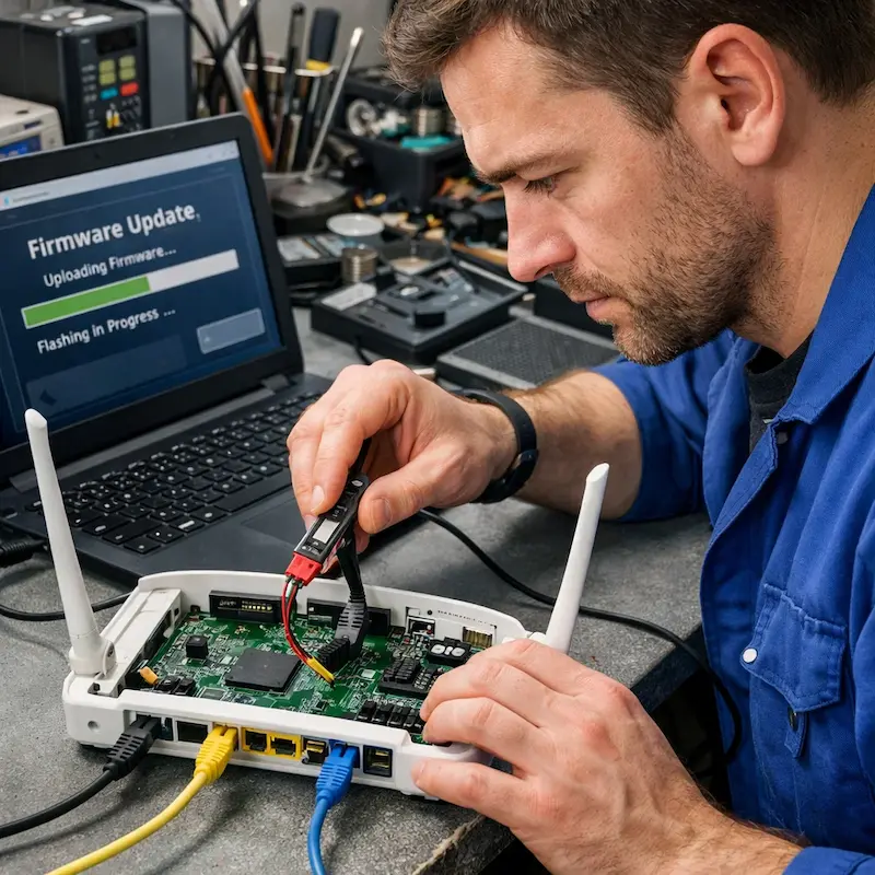 Обновление прошивки роутера в Апрелевке