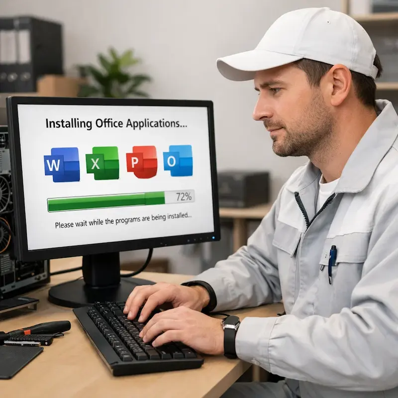 установка офисных программ на компьютер в Апрелевке
