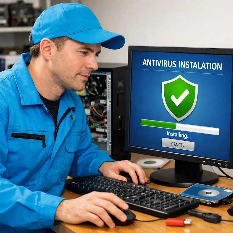 Установка антивируса на ноутбук в Апрелевке