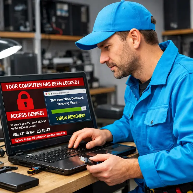 Поможем разблокировать компьютер и ноутбук в Апрелевке